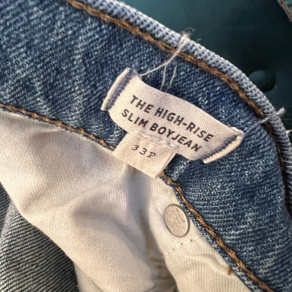 MADEWELL The High-Rise Slim Boyjean Size 33P EUC - Picture 7 of 11
